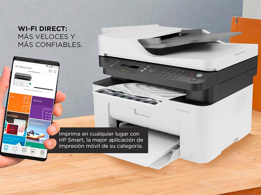 Impresora Laser HP Multifuncion M137FNW