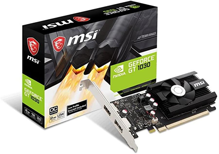 Placa Video - GeForce GT1030 - 2GB - MSI