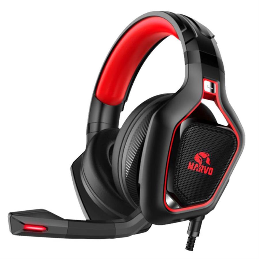 Auricular Marvo Pro HG8960 (Ps4 Xbox Pc) Red Led