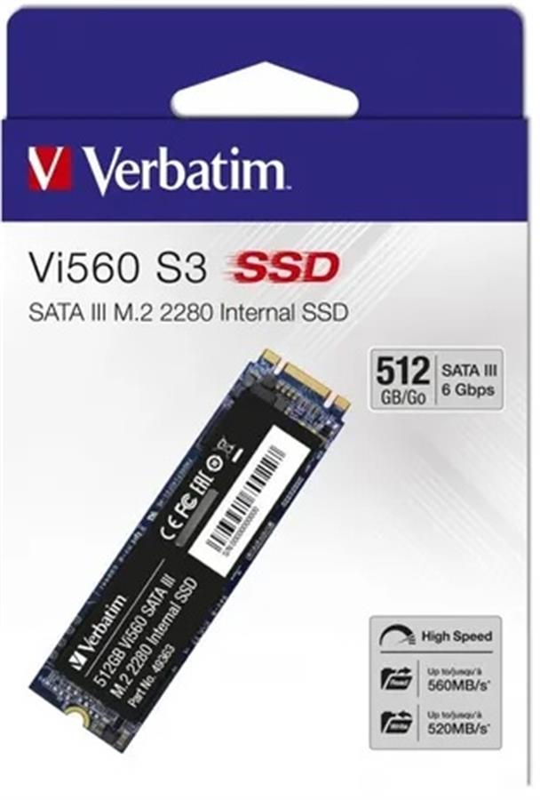 Disco Solido SSD M.2 - 512GB Verbatim Vi560