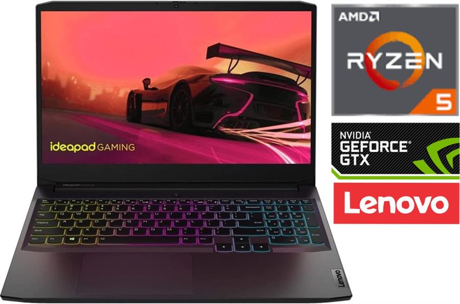 Notebook LENOVO IdeaPad Gaming 3 Ryzen 5 5600h-24GB-SSD512-GTX1650