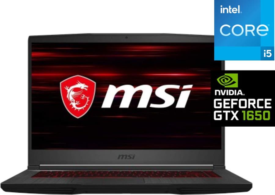 Notebook MSi GF63 - Core I5-Gtx1650-16GB-Ssd250 Thin 10scxr