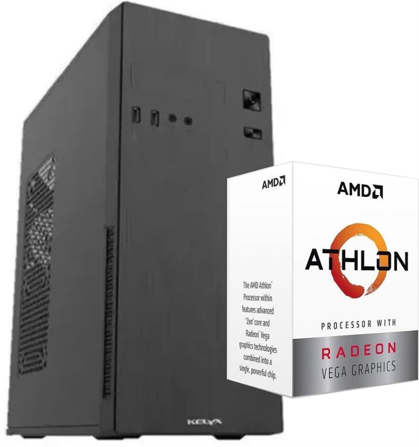PC - Amd Athlon 3000-8GB-Ssd 240Gb-Video Radeon