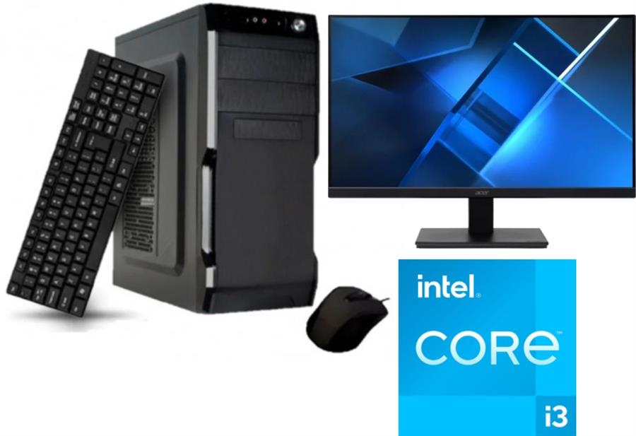 PC Intel Core i3 8GB Ssd240 - Monitor Led Samsung