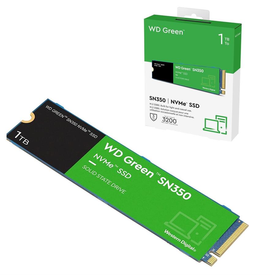 Disco SSD  WD Green SN350 - 1TB M2 NVMe PCIe