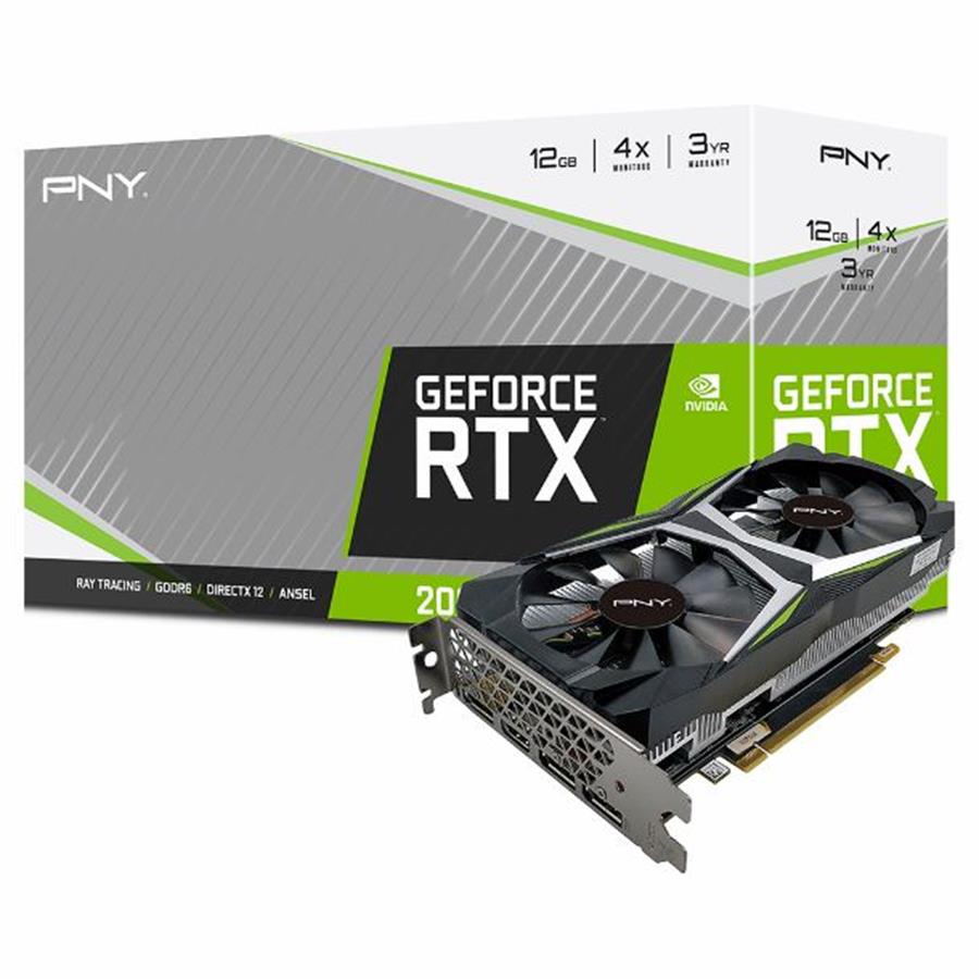 Placa Video - GeForce RTX2060 - 12GB PNY REVEL DUAL FAN