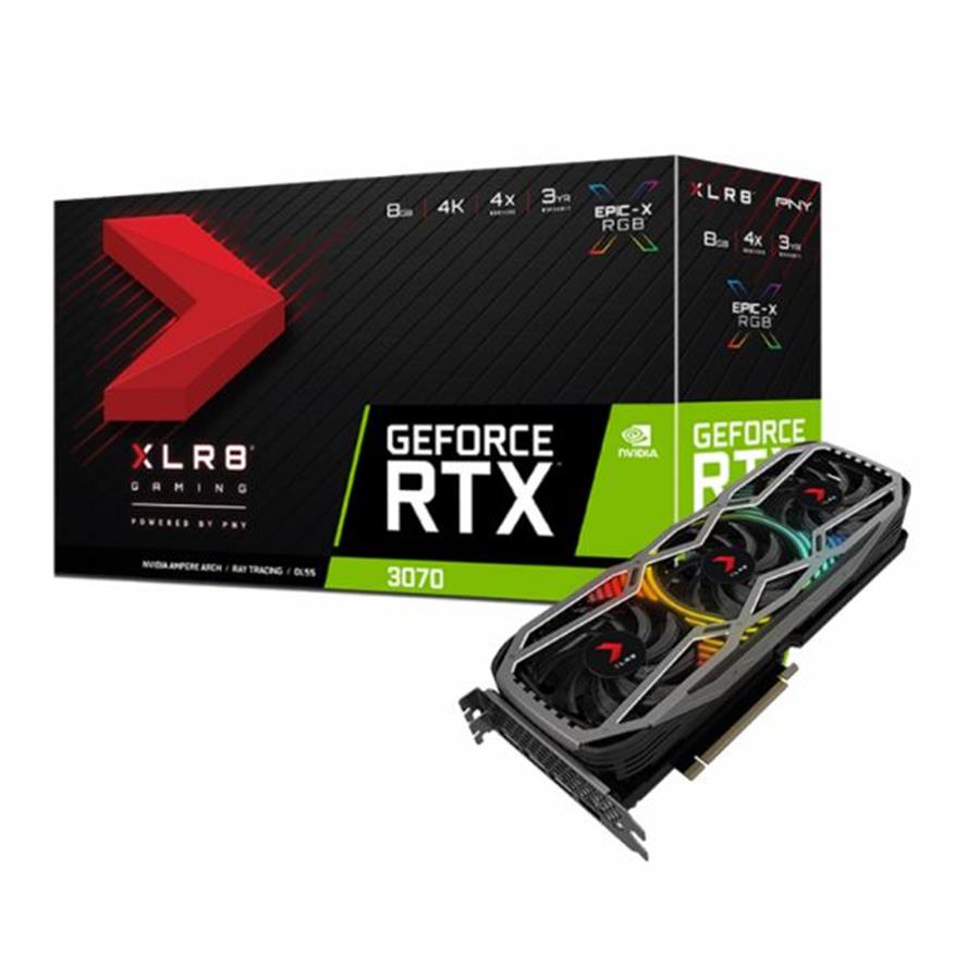 Placa de Video GeForce RTX 3070 8GB XLR8 PNY