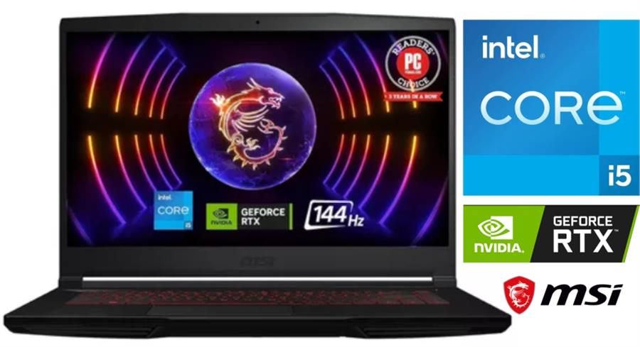 Notebook MSi Thin Gaming I5 12450h 16GB Ssd512 RTX2050 LED 144hz