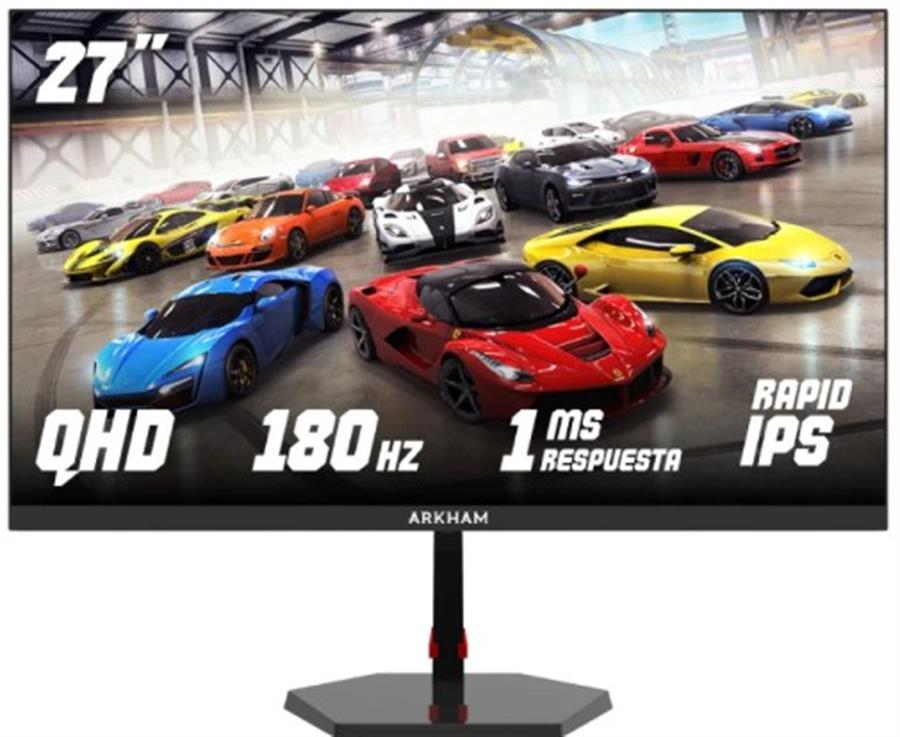 MONITOR 27 ARKHAM GAMER 180HZ  QHD 2560×1440-IPS-1MS HDMI-DP