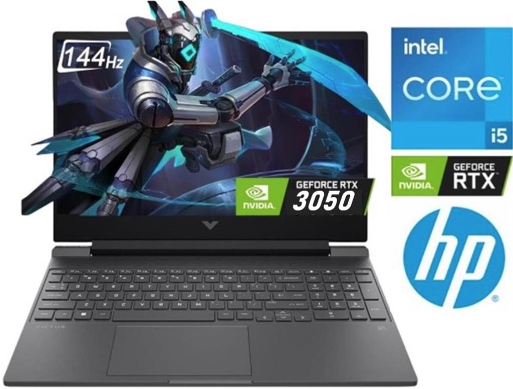 Notebook Hp Victus Intel I5 13420H 512G SSD 16GB RAM RTX3050 6GB LED 144hz