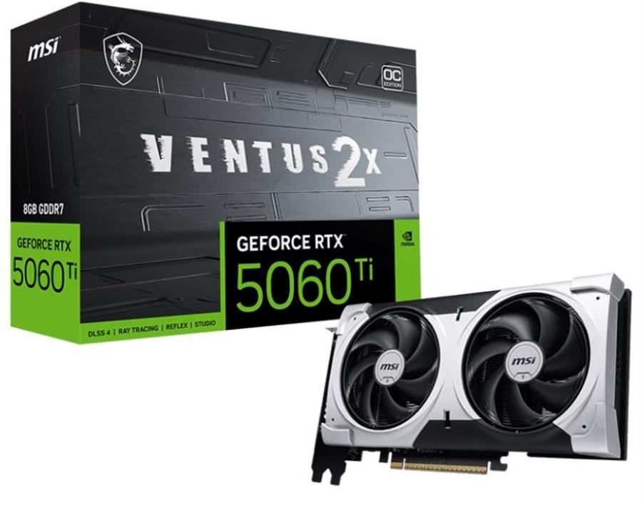 PRE-VENTA 12-5 Placa de Video GeForce RTX 5060TI 8GB MSI VENTUS 2X OC PLUS