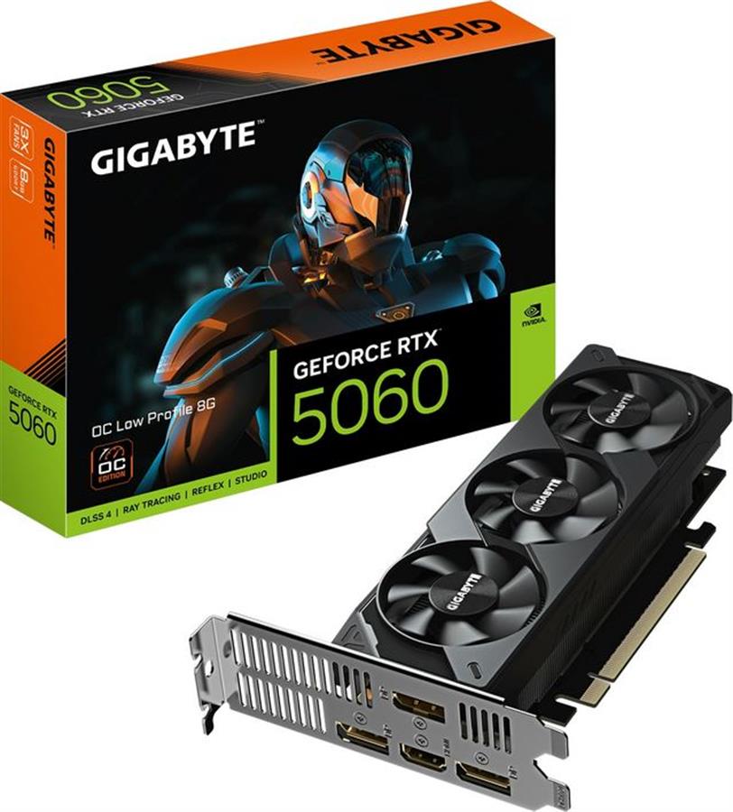 Placa de Video GeForce RTX 5060 8GB GIGABYTE OC Low Profile