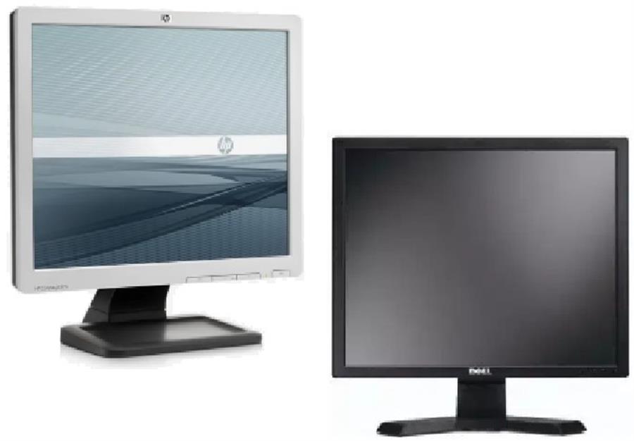 Monitores Cuadrados 17" HP y DELL - USADO
