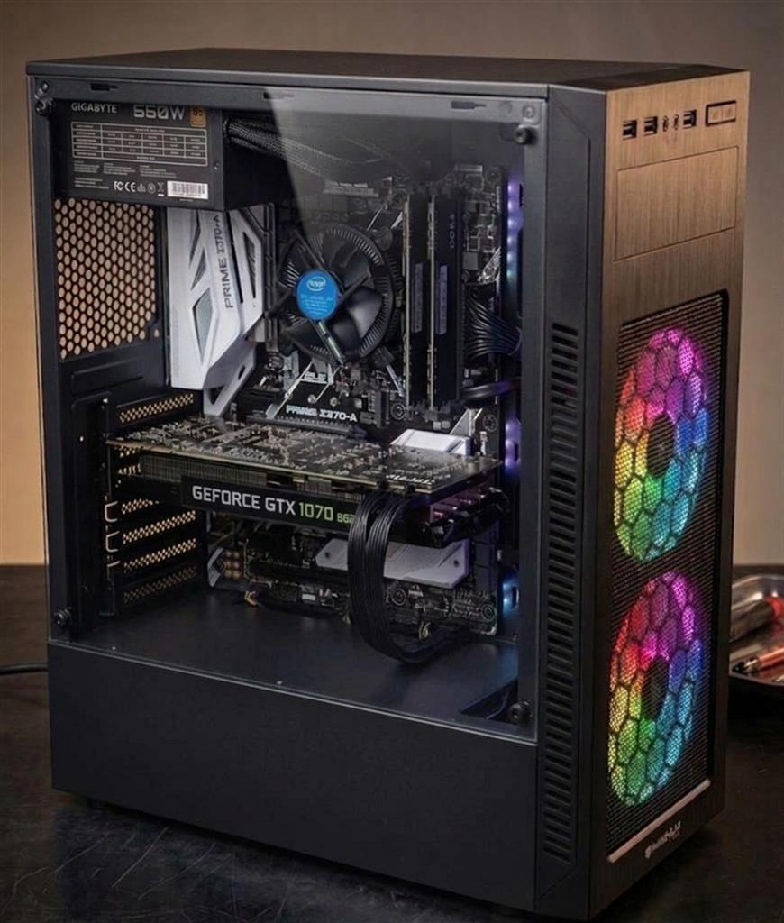 Pc GAMER I7 8700 16GB DDR4 SSD240GB + 500GB GTX1070 8GB - USADA