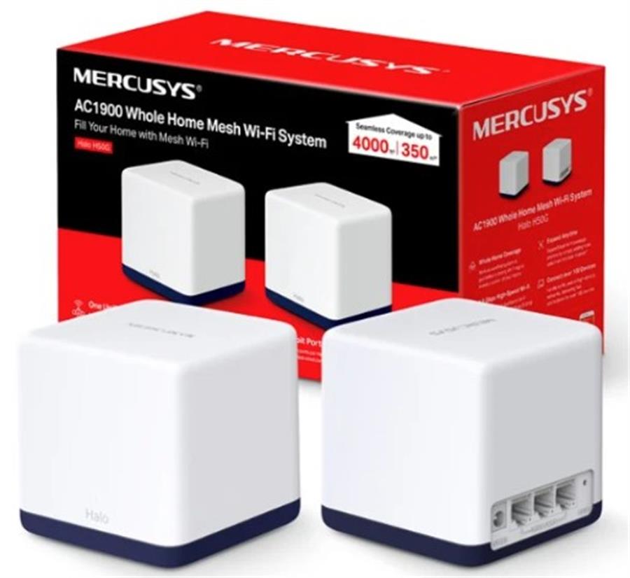 SISTEMA MESH MERCUSYS HALO H50G AC1900 PACKx2