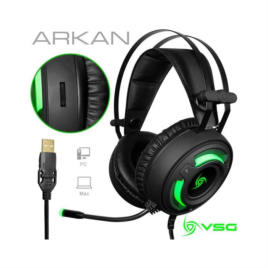 AURICULAR PC VSG ARKAN NEGRO 7.1