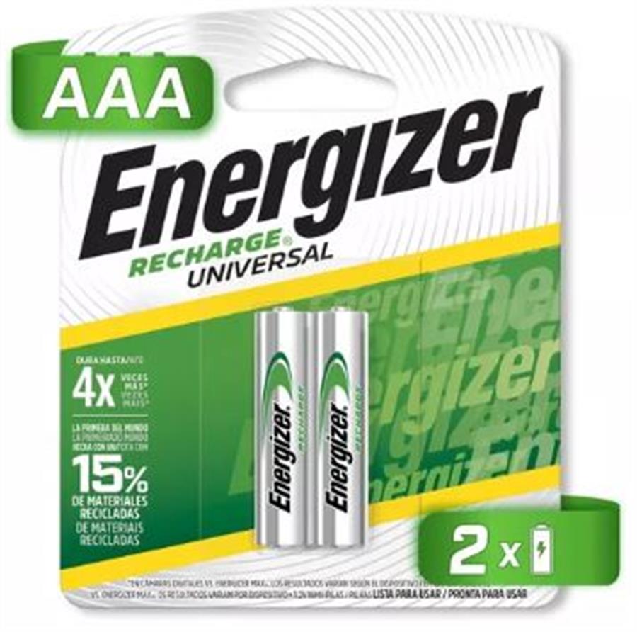 Pilas Recargables AAA X2  Energizer 700mah