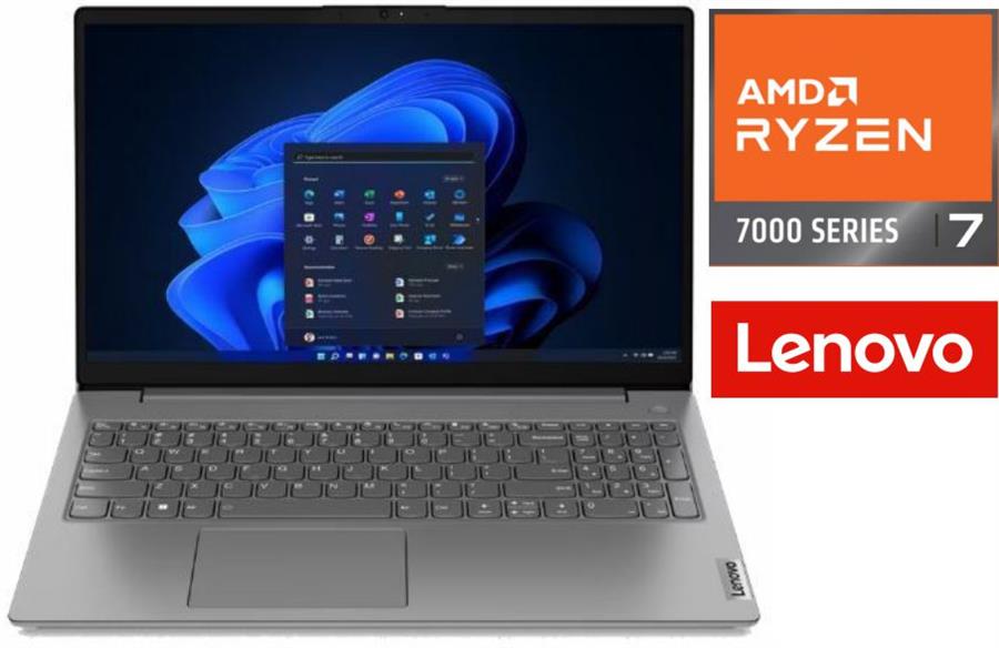 Notebook Lenovo V15 G4 Ryzen 7 7730U 24GB Ssd 512G 15.6 FHD