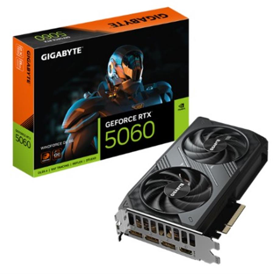 Placa de Video GeForce RTX 5060 8GB GIGABYTE WINDFORCE OC