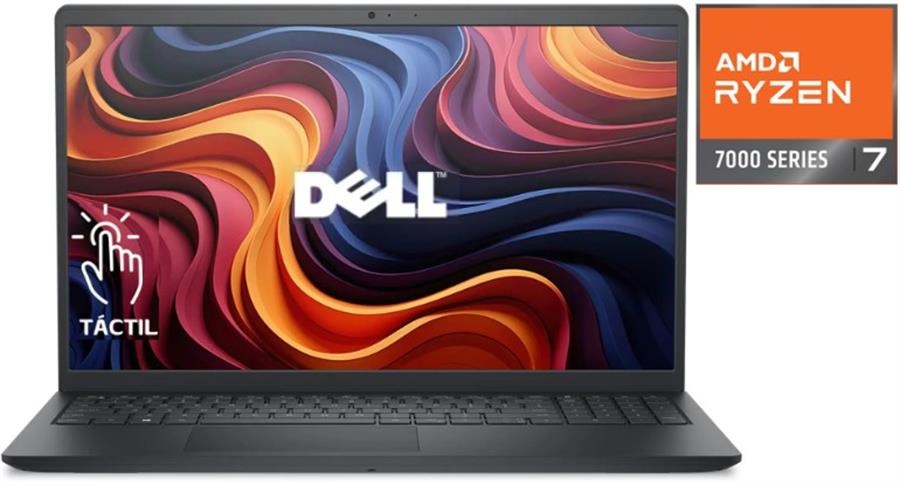 Notebook Dell Inspiron Ryzen 7 7730u 16gb Ssd 512gb Led 15.6 Tactil
