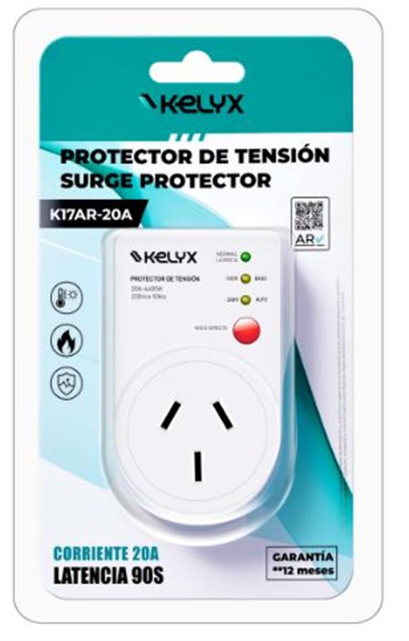 Protector Tension Kelyx 20A 220V Surge Protection 165-255V