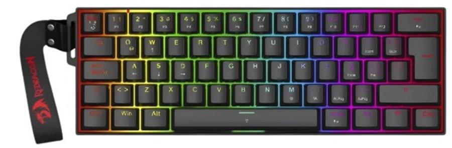 Teclado MAGNETICO GAMER - Redragon Fizz K617RGB-MP SP Black