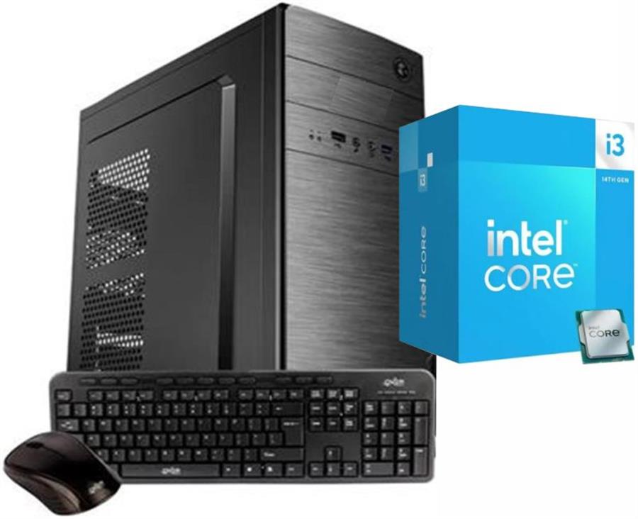 PC Intel Core I3 14100 16G Ssd 480GB Teclado Mouse