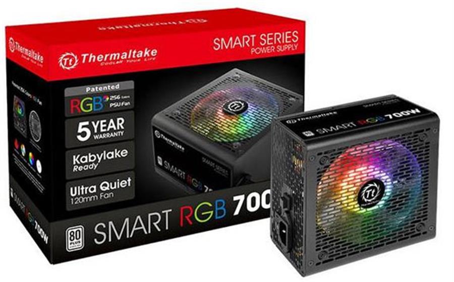 FUENTE GAMER THERMALTAKE SMART RGB 700W 80 PLUS