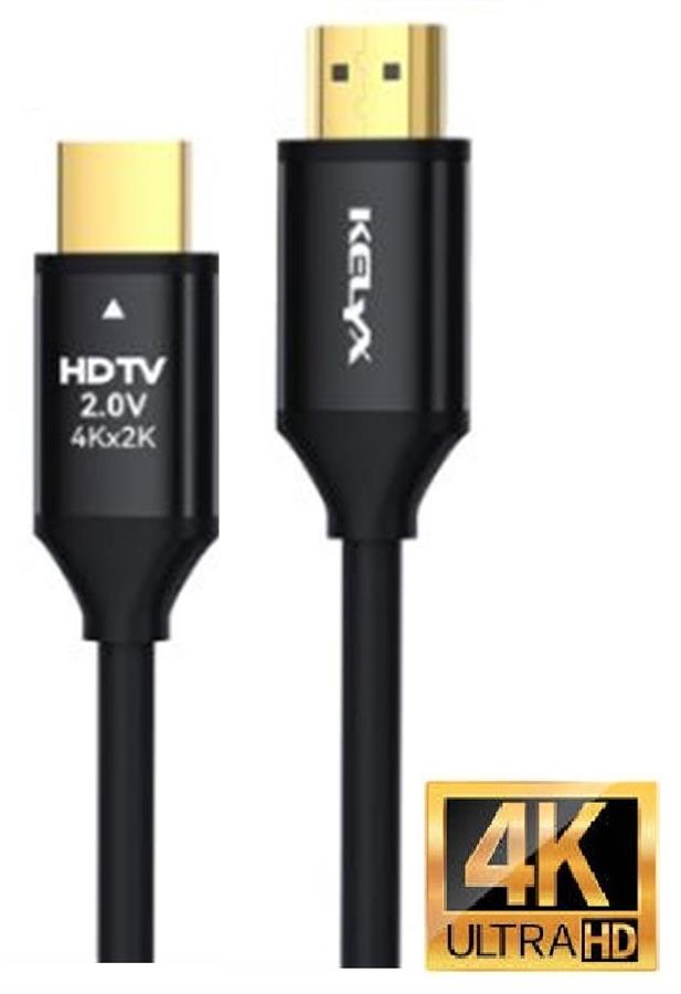 Cable HDMI a HDMI 4k 2.0 x 1.5 METROS Kelyx