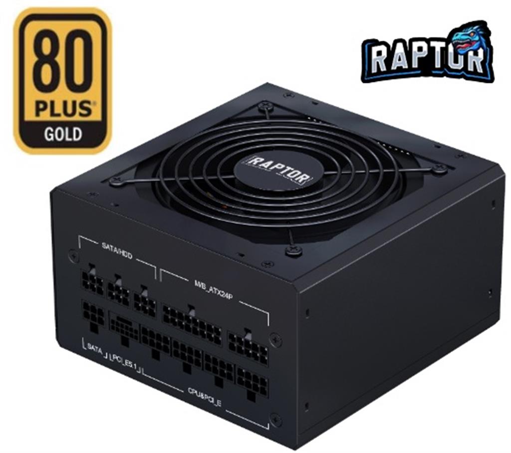 Fuente Raptor Volt 1000W 80 Plus Gold Full Modular PCIe 5.1 Negra