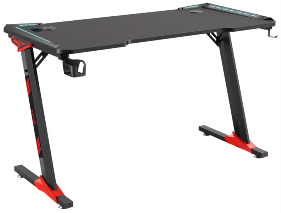 Escritorio Gamer RGB Raptor Glow Station SE c/portavasos + porta auricular