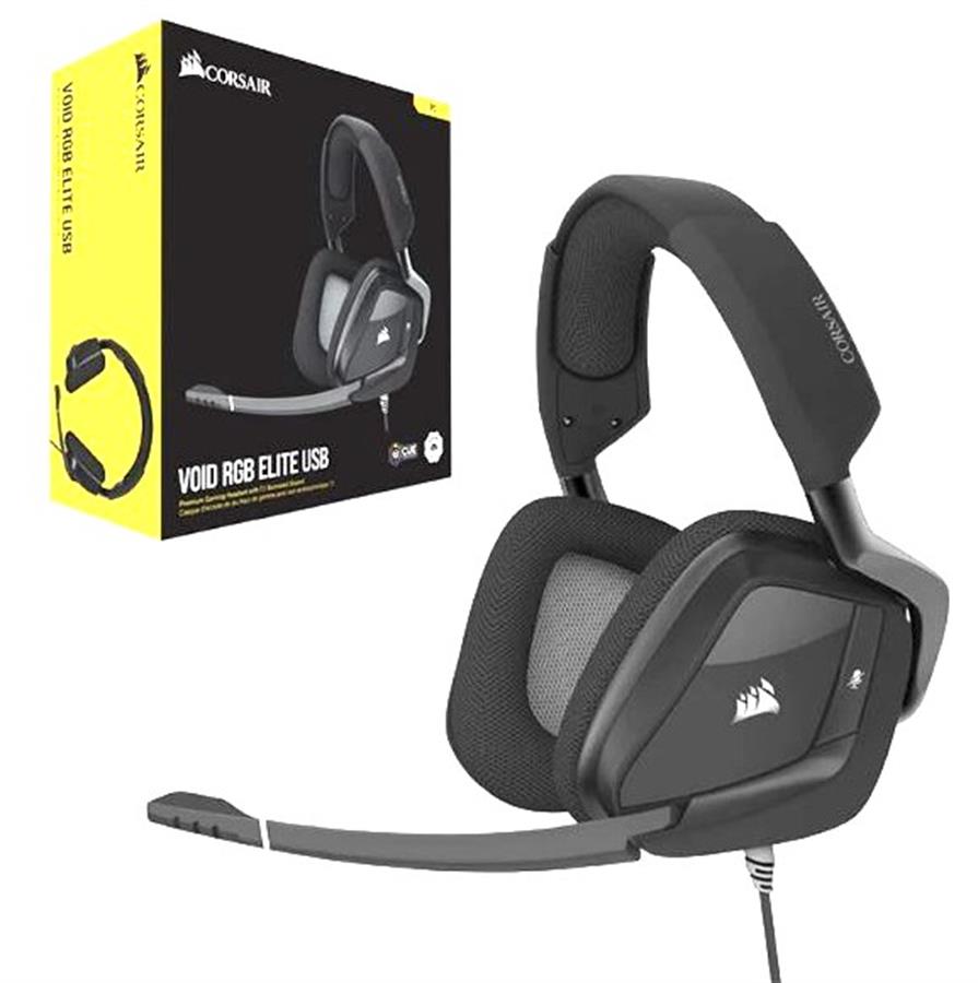 Auricular WIreless Corsair VOID RGB Elite Wireless 7.1 Surround Carbon