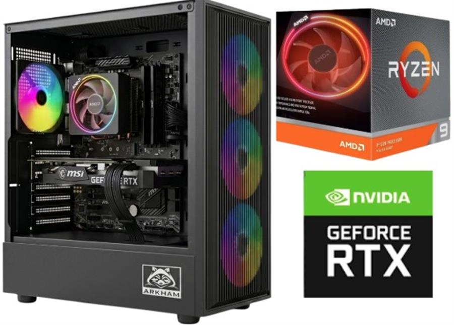 Pc GAMER Ryzen 9 3900x 32GB DDR4 SSD512GB RTX3060ti 8GB - USADA