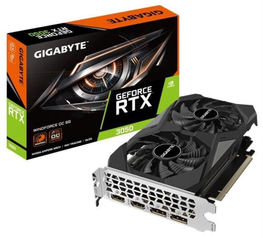 Placa Video Nvidia Geforce RTX 3050 6GB Gigabyte WINDFORCE Oc