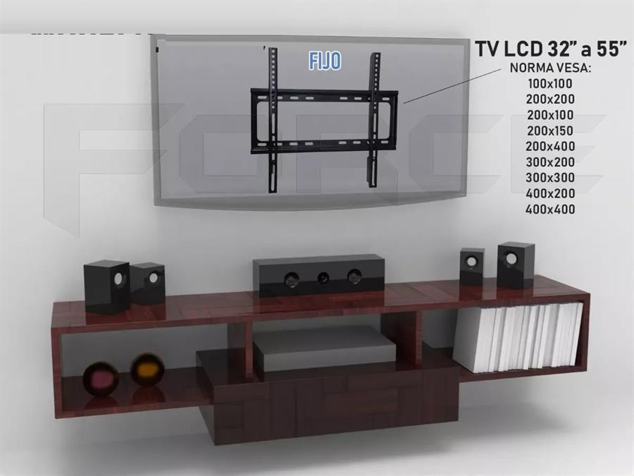 Soporte Fijo Tv Monitor de 24 a 42 pulgadas