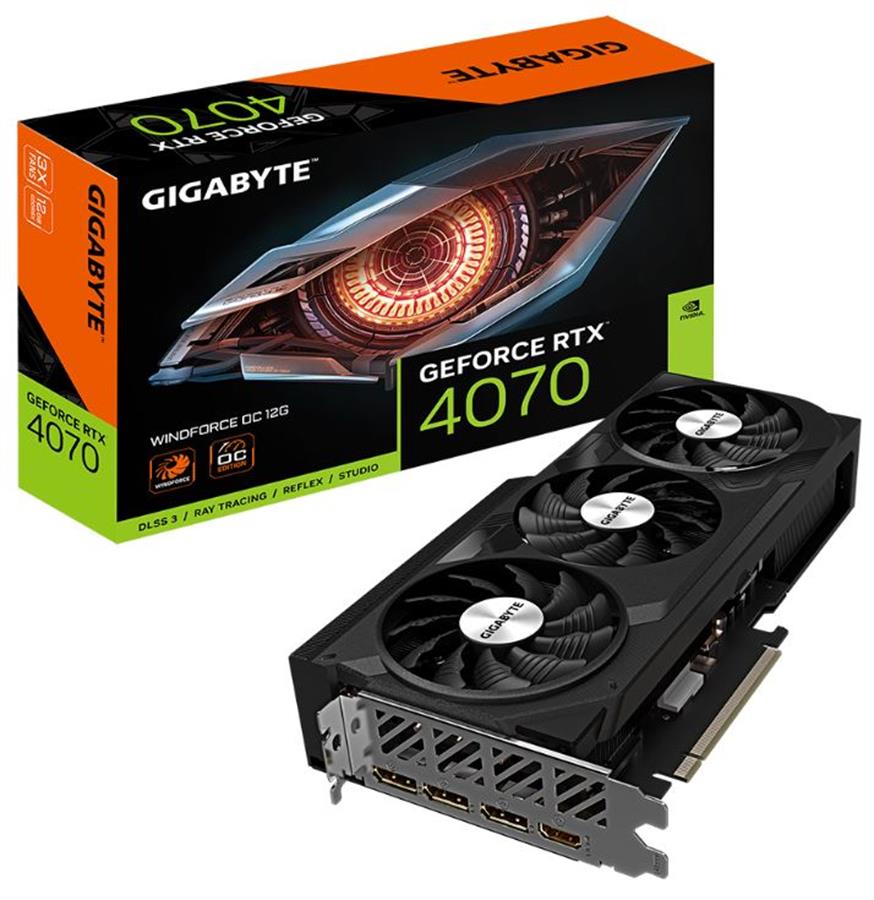 Placa Video Nvidia GeForce RTX 4070 WINDFORCE OC V2 12G X3