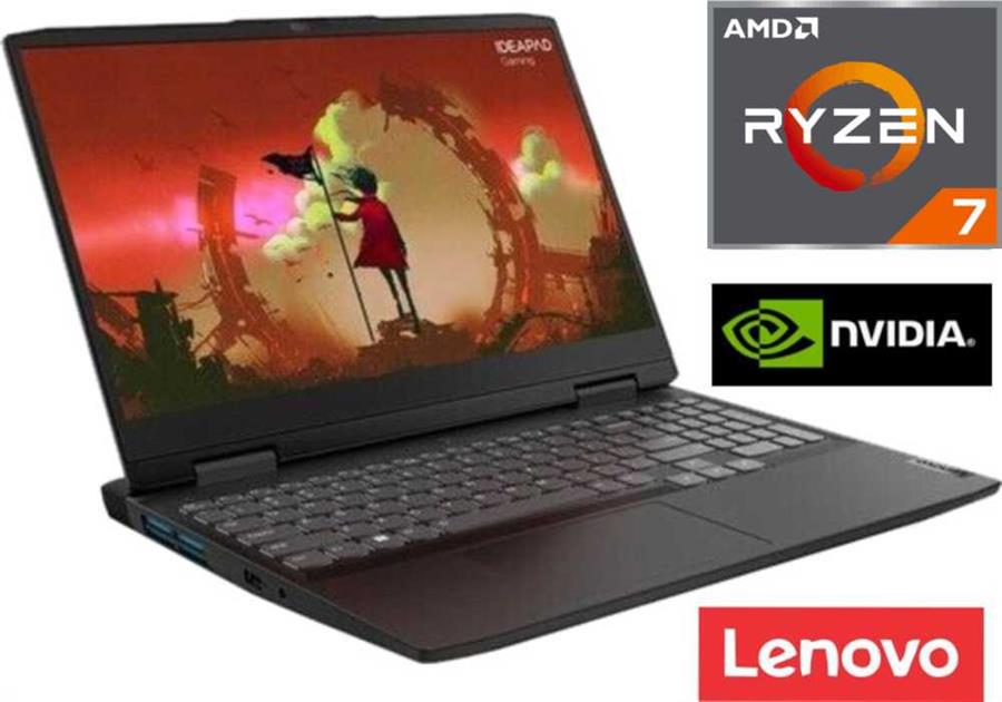 Notebook LENOVO IdeaPad Gaming 3 Ryzen 7 5800h-16GB-SSD512-GTX1650