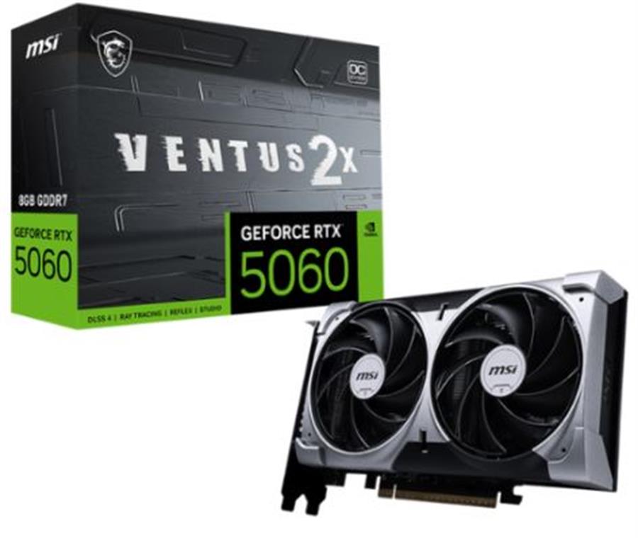 Placa Video GeForce RTX 5060 8GB MSI VENTUS 2X OC