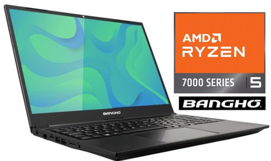 Notebook BANGHO Max Ryzen 5 7430 8GB Ssd 500Gb 15.6" FHD