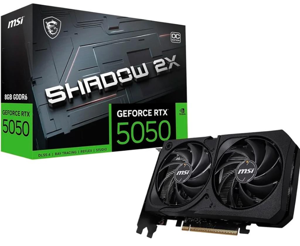 Placa de Video GeForce RTX 5050 8GB MSI SHADOW 2x