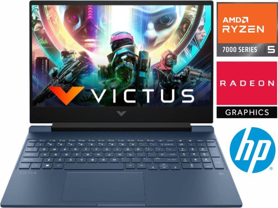 Notebook Hp Victus R5 7535 512G SSD 24GB RAM RX6550 LED 144hz