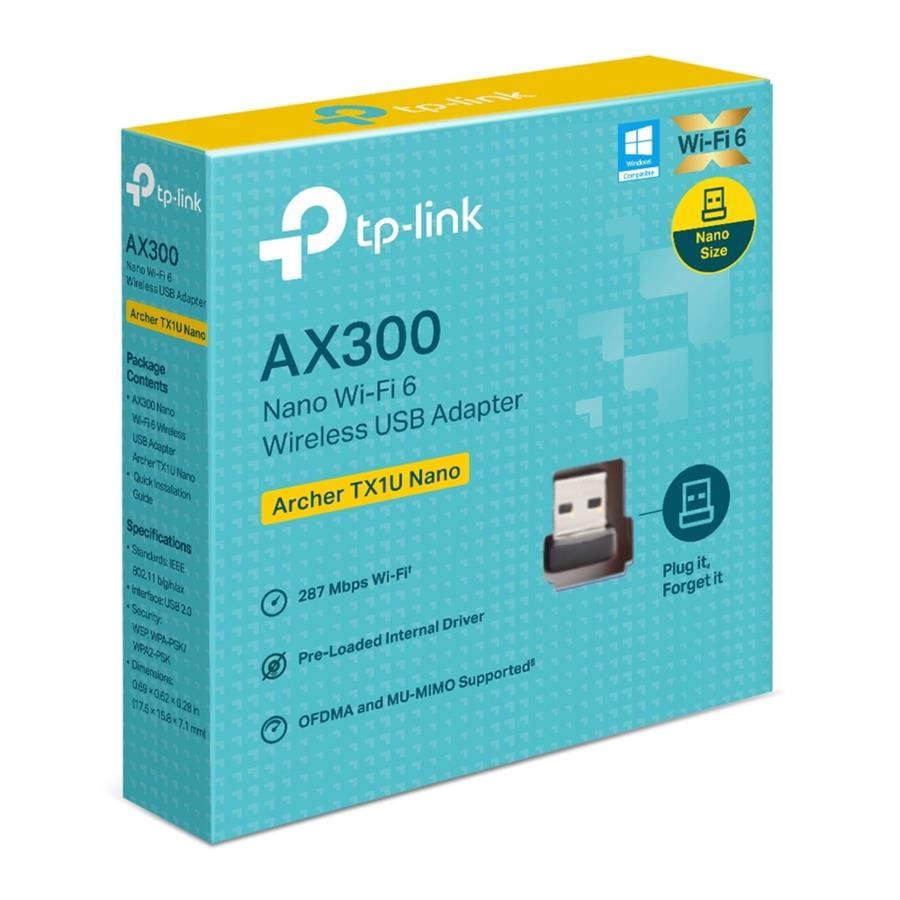 Placa de Red USB WiFi TP-LINK ARCHER TX1U NANO AX300