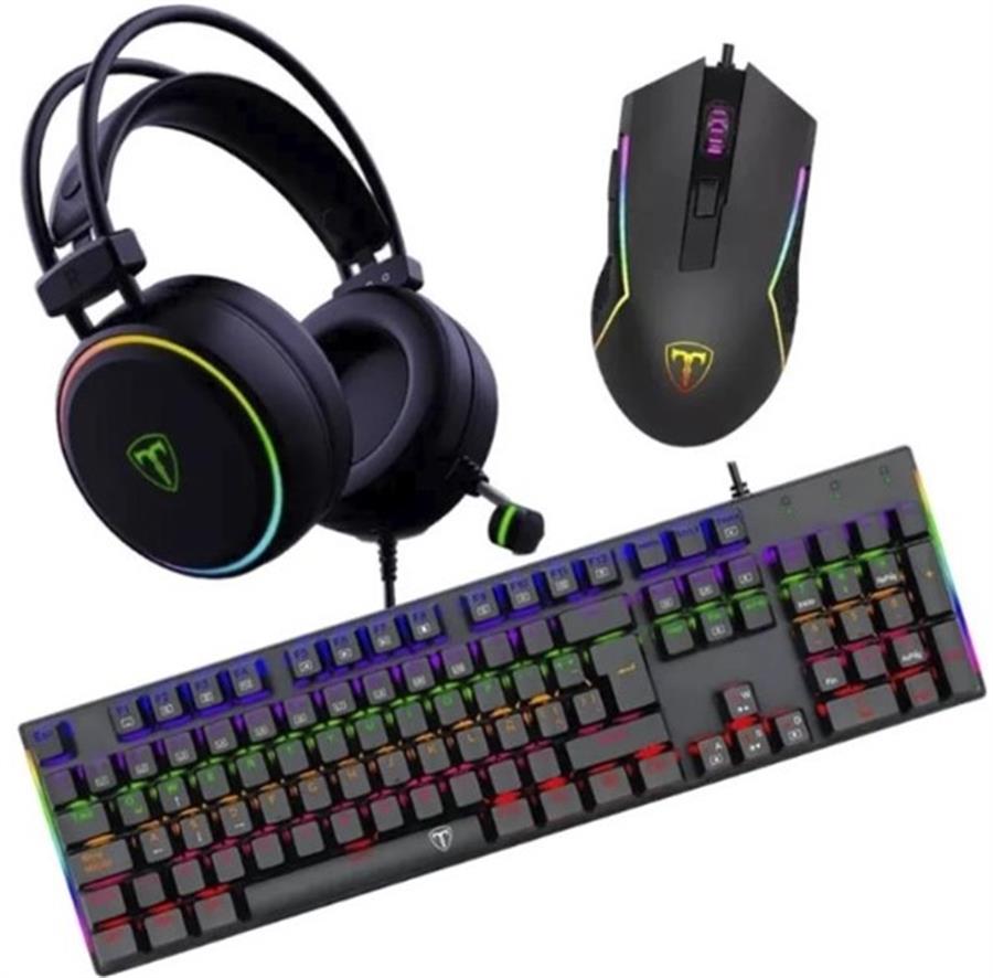 Combo Teclado Mecanico - Mouse - Auricular  T-Dagger T-TGS009