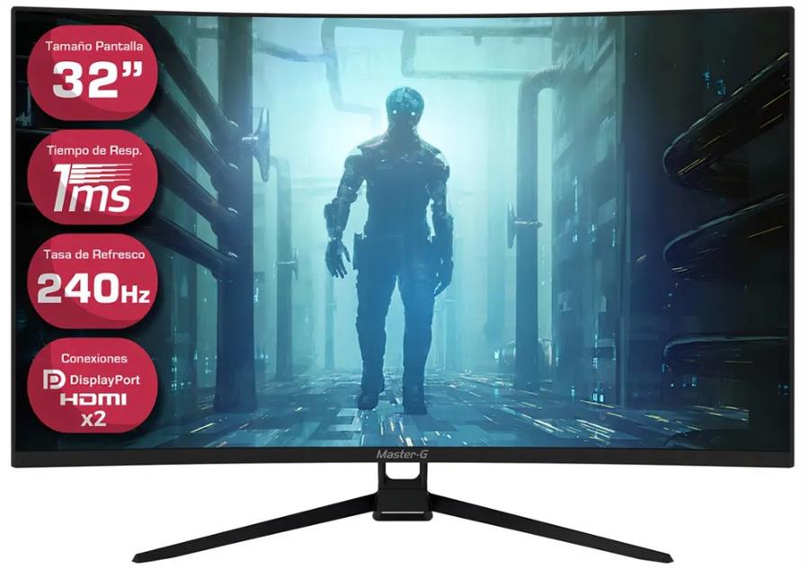 Monitor Gamer 32" Curvo 240hz Master-G - Usado