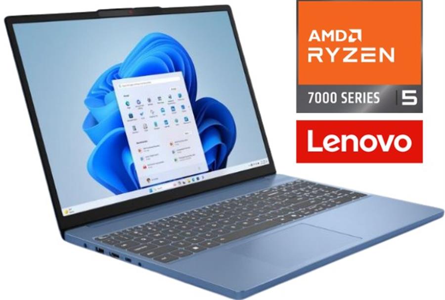 Notebook Lenovo IP3 Ryzen 5 7520U 16GB DDR5 SSD 512G 15.6 FHD