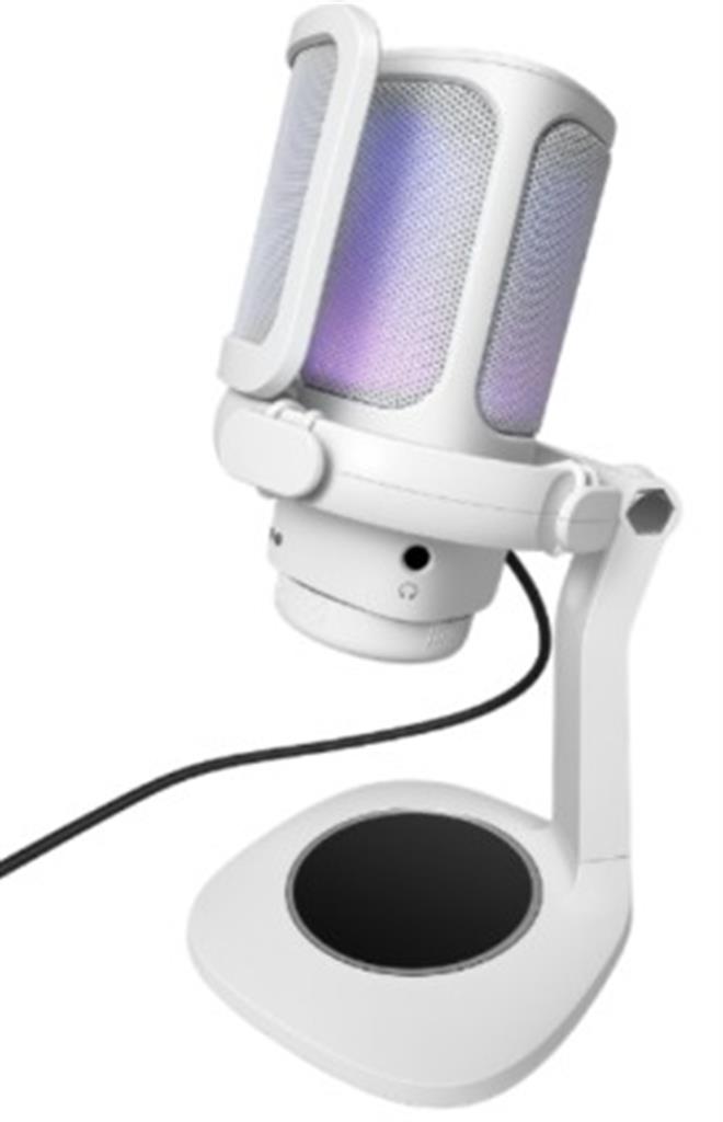 Microfono Raptor Vox RGB USB p/Streaming Blanco