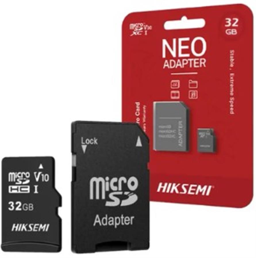 MicroSD HIKSEMI 32Gb NEO con Adap SD Clase 10