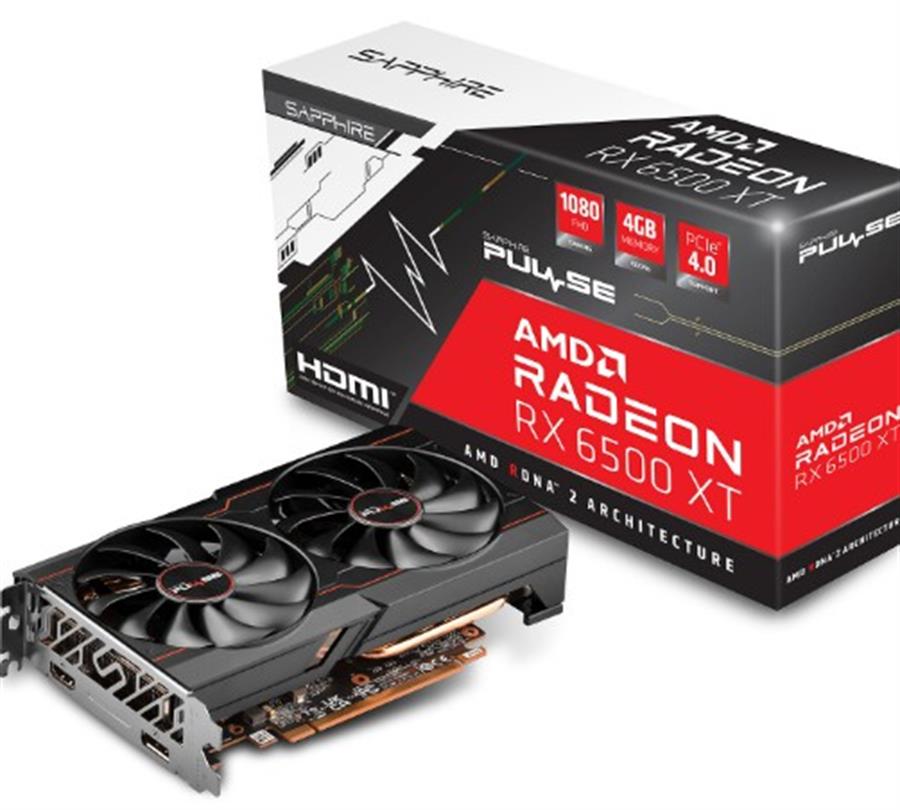 Placa Video RADEON RX 6500XT 4GB DDR6 SAPHIRE - USADA