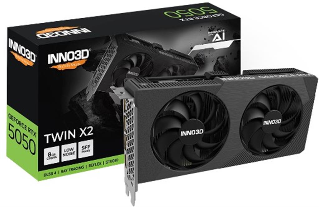 Placa Video Nvidia Geforce RTX 5050 INNO3D 8GB GDDR6 TWIN X2