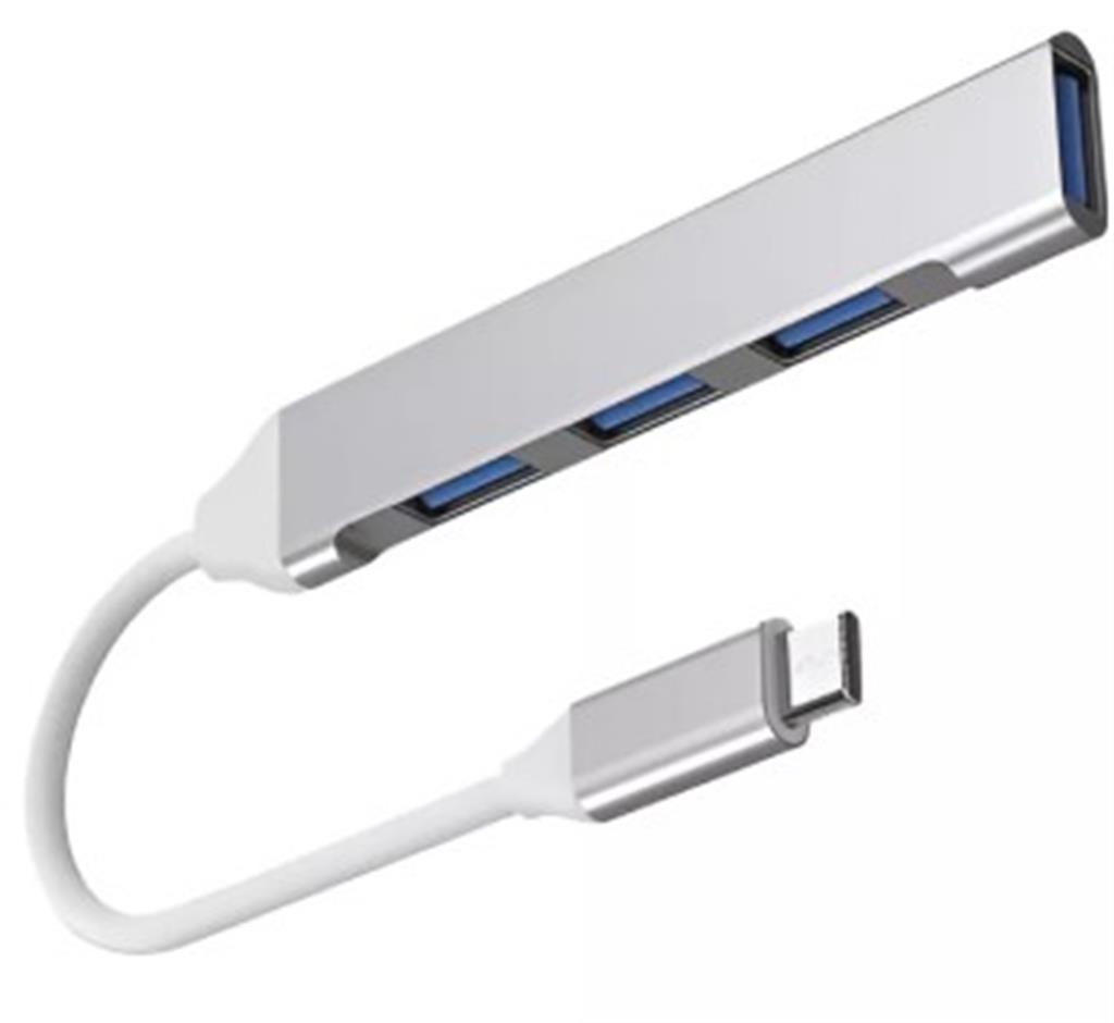 Hub USB tipo-C NETMAK NM-AC09 4 puertos